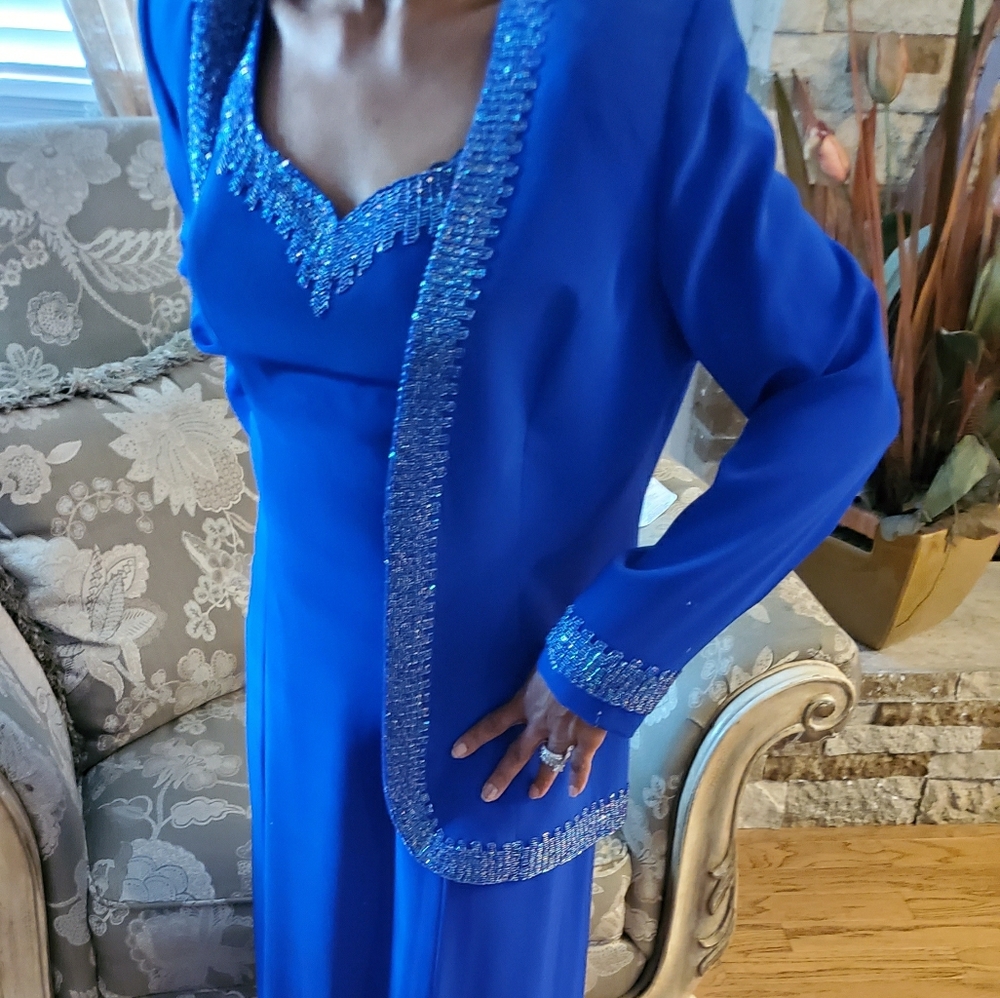Evening gown with jacket